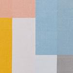 Vigo beach towel in yellow & light pink & ice blue, 100% cotton |Find the perfect beach towels