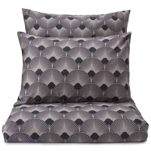 Zamora pillowcase, grey & dark grey, 100% cotton