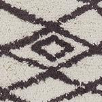 Zerdali bath mat in natural white & dark grey, 100% cotton |Find the perfect bath mats