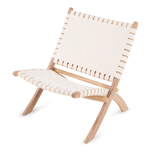 Zenica Lounge Chair [Natural white]