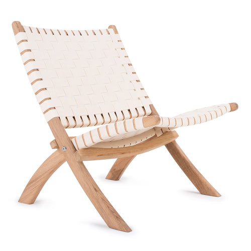 Zenica Lounge Chair [Natural white]