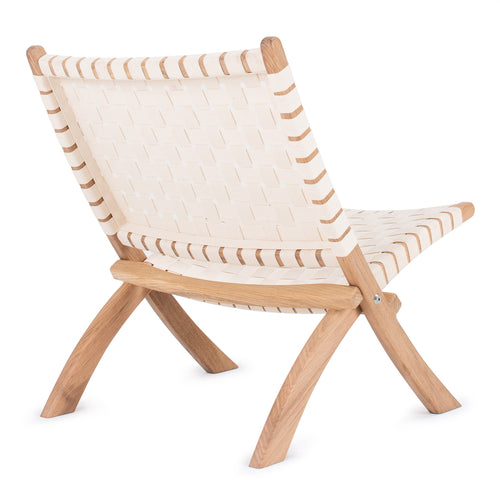 Zenica Lounge Chair [Natural white]