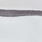 Karakol Pillowcase white & grey, 100% cotton | High quality homewares