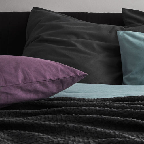 Montrose Flannel Pillowcase in aubergine | Home & Living inspiration | URBANARA